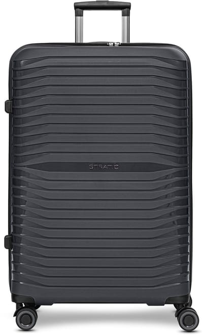 Stratic Shine 4 wielen Trolley 76 cm - Harde bagage - TSA slot - black
