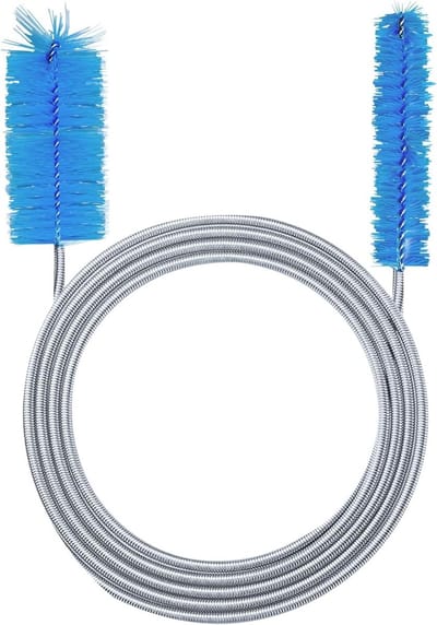 Dubbele Hoofd Aquarium Reinigingsborstel van 155 cm voor Slangen en Filterbuizen, Flexibele Schoonmaaktool voor Onderhoud en Reinigen van Aquariumaccessoires