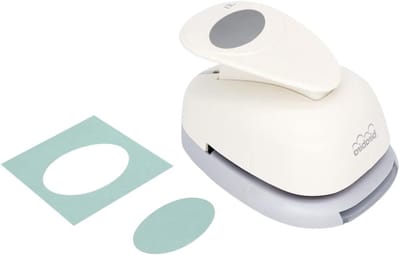 Ovale Vorm Pons - Papier Snijder - Kaarten Maken - Handige Hendelactie - 38 cm Diagonaal - Wit