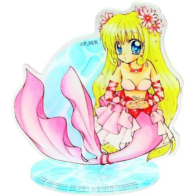 Acryl beeldje Uchiwa Mermaid Melody: Pichi Pichi Pitch Luchia Nanami with Flowers