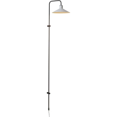 Bover wandlamp Platet A/05, zwart/grijs, 142 cm, E14