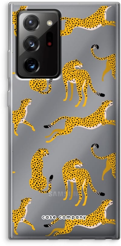 Case Company® - Hoesje geschikt voor Samsung Galaxy Note 20 Ultra / Note 20 Ultra 5G hoesje - Luipaard - Soft Cover Telefoonhoesje - Bescherming aan alle Kanten en Schermrand