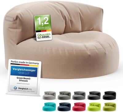 Ergonomische Zitzak Bank met Rugleuning XL voor Binnen en Buiten