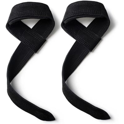 Leren gewichthef polsbanden Fitness Bodybuilding Training Gym Hefbanden met antislip koeienhuid grip