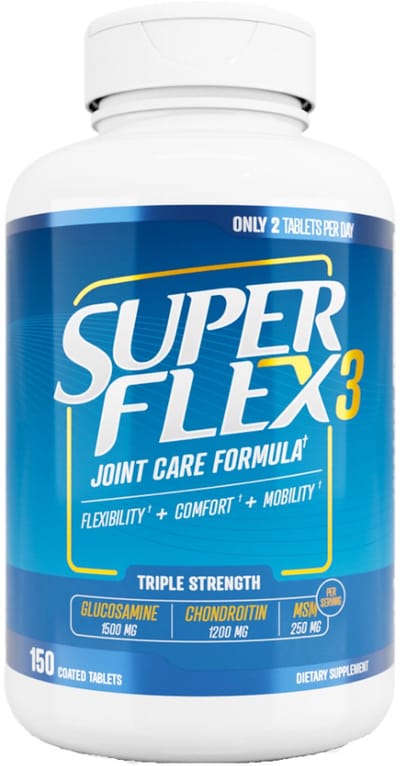 Newton Everett - SUPERFLEX 3 - 3-in-1 Formule met Glucosamine, Chondroïtine en MSM - 150 Tabletten - Voedingssupplementen