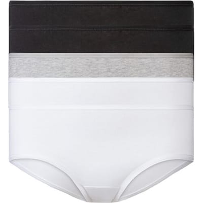 ESMARA 5 dames hipsters (Zwart/grijs/wit, S (36/38))