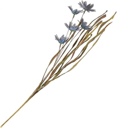 HomeBound by KY | Kunstbloem calendula blauw | 53cm | kunstbloem