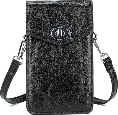 Giuliano Metallic Telefoontas Britt - zwart