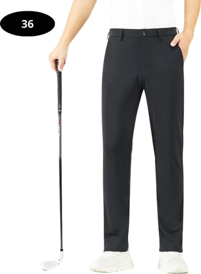 Bovista Golfbroek Heren - Golfkleding - Golfen - Golf Accessoires - Nette Pantalon - Zwart XL - Maat 52