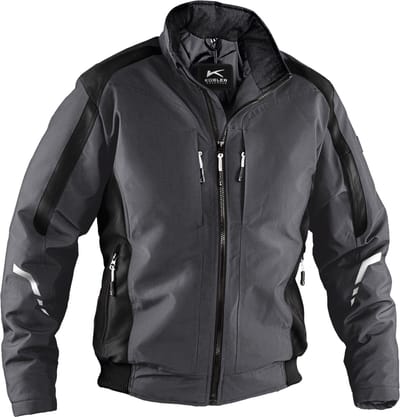 KUBLER WEATHER 13675229 Pilot Jack Werkjas HEREN Veiligheidsjas Antraciet Zwart - Winddicht - Waterafstotend - Ademend