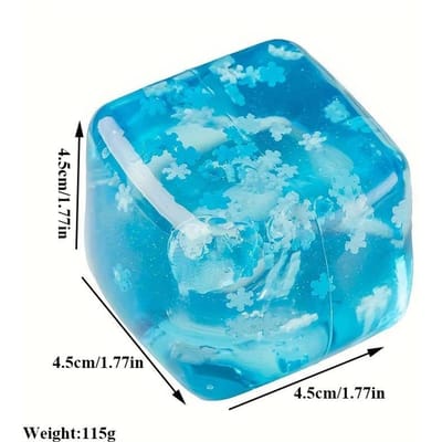 Schylling Needoh Nice Kubus - Stressverlichtende Squishy Speelgoed, Sensorisch Speelgoed, Kubus Knijpbal, Vent Speelgoed, Cadeau voor Kinderen, Rood Paars Blauw, Sn