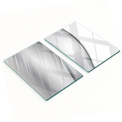 Multifunctionele decoratieve glazen keukenplanken met textuur, 2x40x52 cm