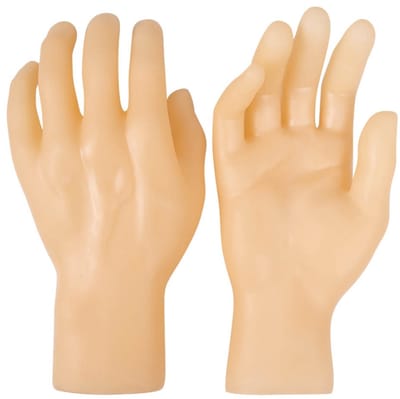 Dailygoods- Manicure Oefenhanden Herbruikbaar - Oefenhand Nagels - Handmodel voor Display - Tattoo/Oefeningen - Flexibel PVC - Duurzaam en Veilig