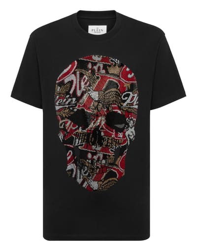 Round Neck T-Shirt Skull Stones