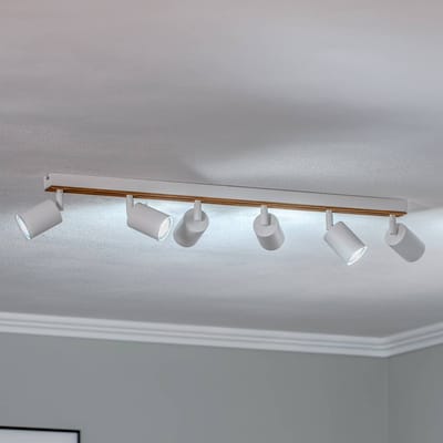 Envostar Tino plafondspot 6-lamps wit/hout