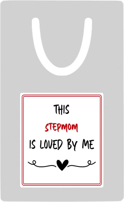 Hacebo® - this stepmom is loved by me metalen boekenlegger - Mama - iemand die houdt van zijn stiefmoeder - Moeder cadeautjes - moederdag - verjaardag - geschenk - kado Bladwijzer boekenleggers - 7.6 cm x 5cm