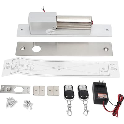 Elektrisch boutslot van aluminiumlegering Fail Safe met 2 afstandsbedieningen voor de toegangscontrole van deuren white