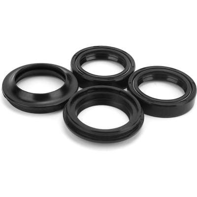4 stuks oliekeerring voorvork demper absorber rubber stofkap geschikt voor CBR250 CBR 19 NC 22 VT250 GZ150-A CQR 250 black