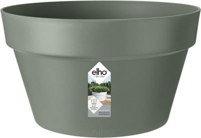 Elho Loft Urban Schaal 35 - Bloempot voor Buiten - Ø 34.5 x H 20.2 cm - Pistachegroen