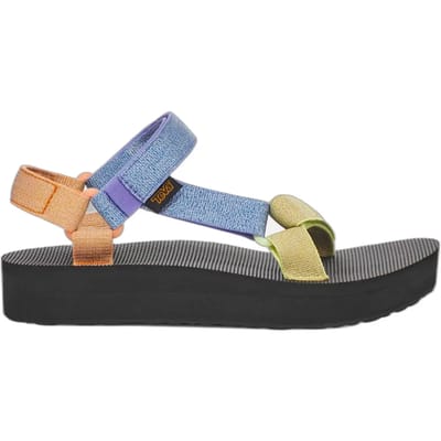 Teva MIDFORM UNIVERSAL - Dames Sandalen - Zwart/Oranje/Bruin - Maat 36