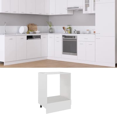 Keukenkast Oven - Keukenmeubel Wandkast - Keuken organiseren - Met ovenruimte - 60x46x81.5cm - Wit