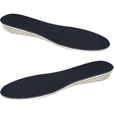 2-5cm Geheugenschuim Binnenzolen voor Schoenen Mannen Hoogteverhogende Templates Ademende Zweetabsorberende Binnenzolen voor Voeten Hardloopaccessoire 3cm height