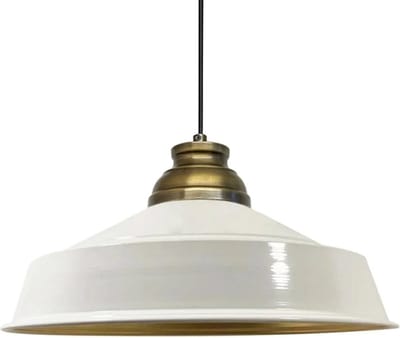 Bamyum Asletl Industriële Wit Hanglamp Van Metaal