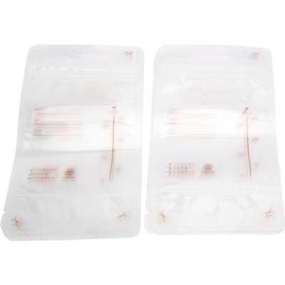 Lot de 10 sachets de conservation pour lait maternel pré-stérilisé, à double fermeture éclair, 200 ml white