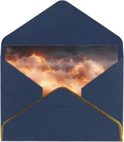 Elegante Wenskaarten - Kaarten Assortiment - Alle Gelegenheden - Parelmoer Afwerking - Inclusief Enveloppen - Blauw