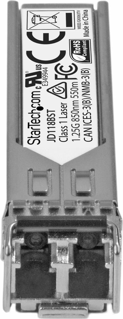 StarTech.com Gigabit Fiber 1000Base-SX SFP Transceiver Module - HP JD118B Compatible - MM LC - 550m (1804 ft)