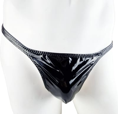 BamBella ® - String - Maat S/M Zwart SM kleding BDSM erotische heren kleding ondergoed lingerie onderbroek zwart