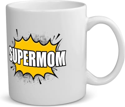 Akyol - supermom koffiemok - theemok - Mama - supermoeder - moeder cadeautjes - moederdag - verjaardagscadeau - verjaardag - cadeau - geschenk - kado - gift - moeder artikelen - 350 ML inhoud
