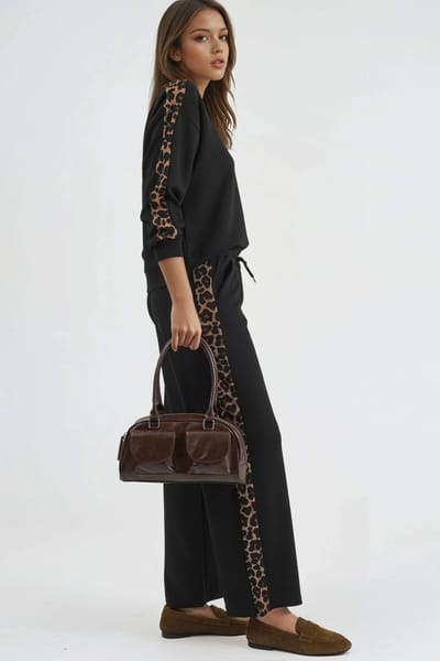 Leopardprint Hoge Taille Twee-delige Set