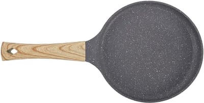 Pannenkoekenpan Antiaanbak - Koekenpan Ontbijt - Lekker Koken - Gelijkmatige Warmte - 20 cm - Zwart