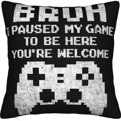 Ik heb mijn spel gepauzeerd om hier te zijn Kussenslopen Merchandise Gedrukte Kussensloop Decoraties Kussensloop Hoes Huis Multi Maat 30×30cm