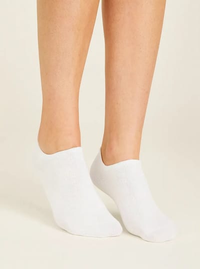 10Cel Tencel sneaker sokken - Short socks 1-pack - 38 - Wit