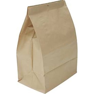 Afvalzak voor IDEAL 2604 & 3104 papiervernietigers, vouwbaar & recyclebaar, volume 90 l, kraftpapier, 5 stuks