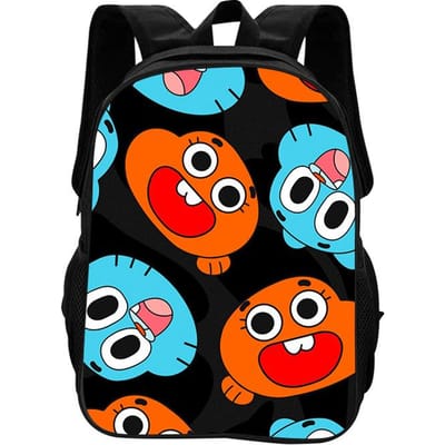 De Geweldige Wereld van Gumball Rugzak Lichtgewicht Cartoon Anime Bedrukt Student Jongens en Meisjes Nieuwe Rugzak