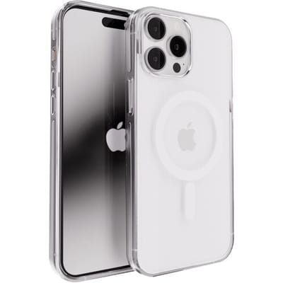 Coverzs Clear Metallic silicone hoesje geschikt voor iPhone 14 Pro - Magneet hoesje - schock proof telefoonhoesje - TPU backcover met magneetring - Zilver