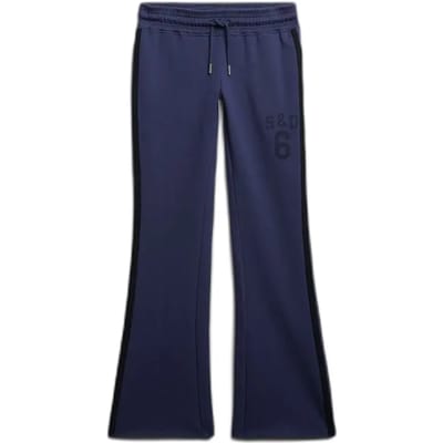 Superdry Athletic Essentials Stripe Flare Joggingbroek Blauw Grootte: 38