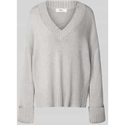 Loose fit gebreide pullover met wol