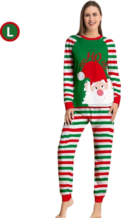Livano Kerstpyjama Dames Set - Christmas - Kerst Pyjama - Vrouwen - Volwassenen - Broek & Shirt - Maat L