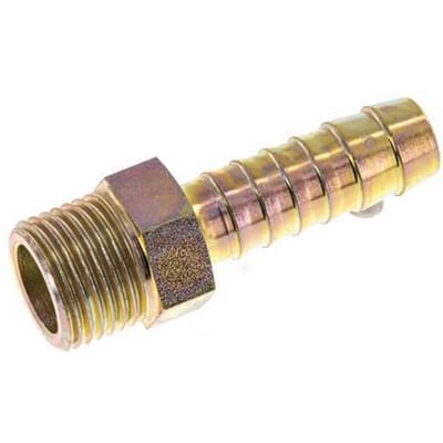 G 1/2'' Buitendraad x 13mm Verzinkt Stalen Slangpilaar 25 Bar
