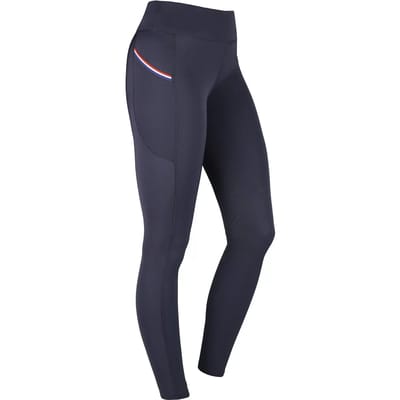 Knhs Rijlegging Full Grip Kids Donkerblauw-oranje - 164