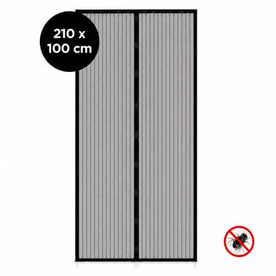 Magnetisch Vliegengordijn 100 x 210 cm – Luxe Deurhor – Zelfsluitend met Sterke Magneten – Hordeur Zonder Boren – Horgordijn Deur – Anti Muggen & Insecten – Zwart