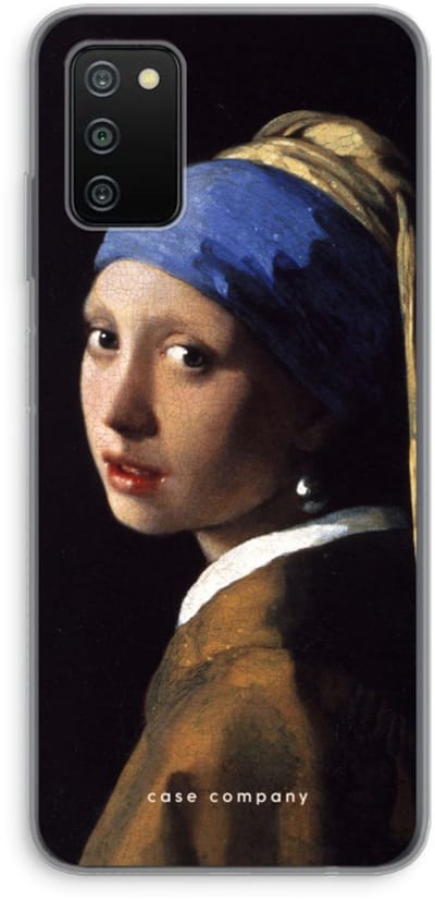Hoesje geschikt voor Samsung Galaxy A03S hoesje - The Pearl Earring - Soft Cover Telefoonhoesje - Bescherming aan alle Kanten en Schermrand