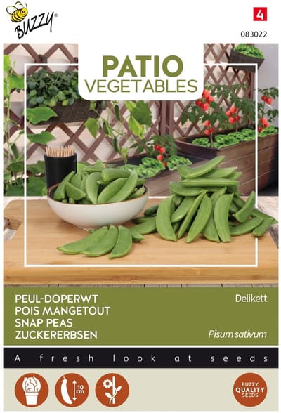 Buzzy® Patio Vegetables, Sugar Snap delikett
