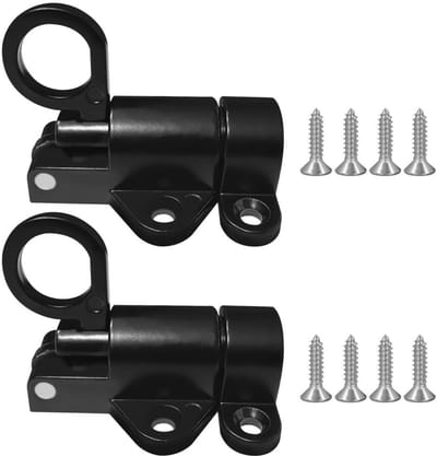 Dailygoods- Vergrendelingen 2/4 Stuks - Zelfsluitende Vergrendeling - Aluminium Schuifvergrendeling - Veerboutvergrendeling - Hole-Punch Installatie - Hoogwaardige Aluminiumlegering - Deurslot