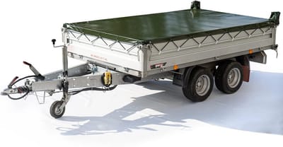 Waterdicht Dekzeil Aanhanger Kiepper - Robuust 680 gr/m² PVC Afdekzeil met Accessoires