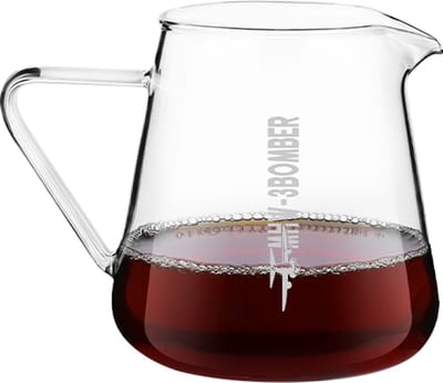 MHW-3BOMBER Elf koffiekan - 500ml - hoogwaardig borosilicaatglas - precisie schenktuit en hittebestendig handvat - vaatwasserbestendig